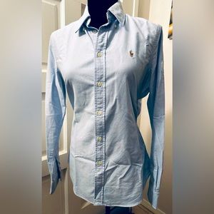 Ralph Lauren Button Down, Light Blue, M